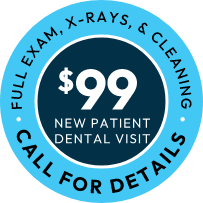 $99 New Patient Full Exam, XRay & Cleaning Offer